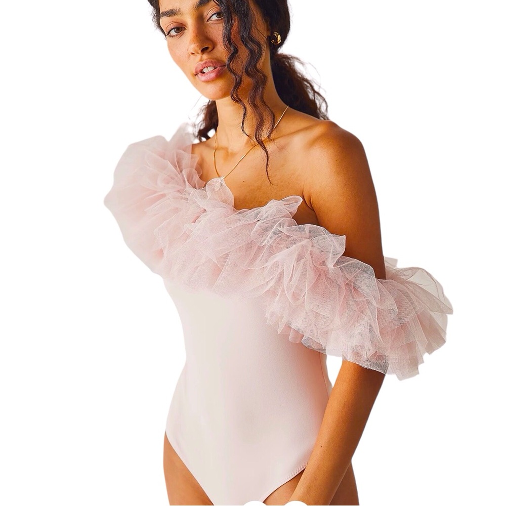 Free People Big Love Bodysuit Women Color Rose/Pink Size S